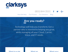 Tablet Screenshot of clarksys.com